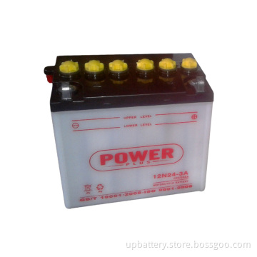 Dry Charged Wented Motorcycle Battery 12n24-3A 12V 24ah